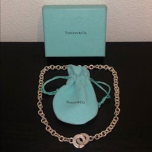 Tiffany & Co 1837 silver interlocking discs choker